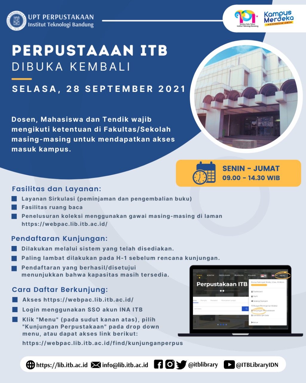 Itb Library Has Been Reopened Fakultas Teknik Mesin Dan Dirgantara Itb